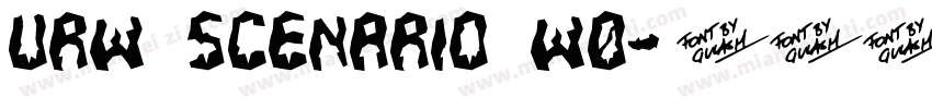 URW Scenario W0字体转换